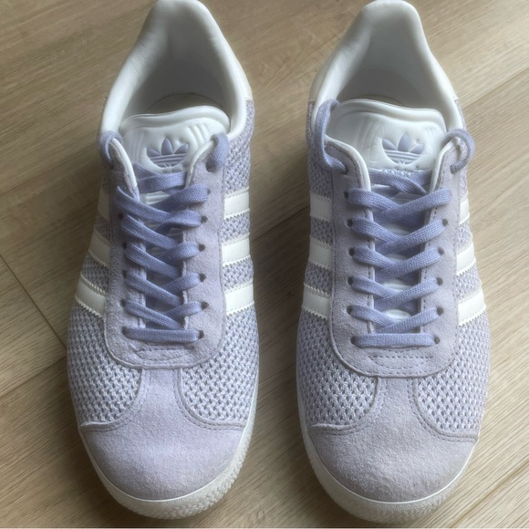 ADIDAS -Gazelle purple and white sneakers - Picture 4 of 14